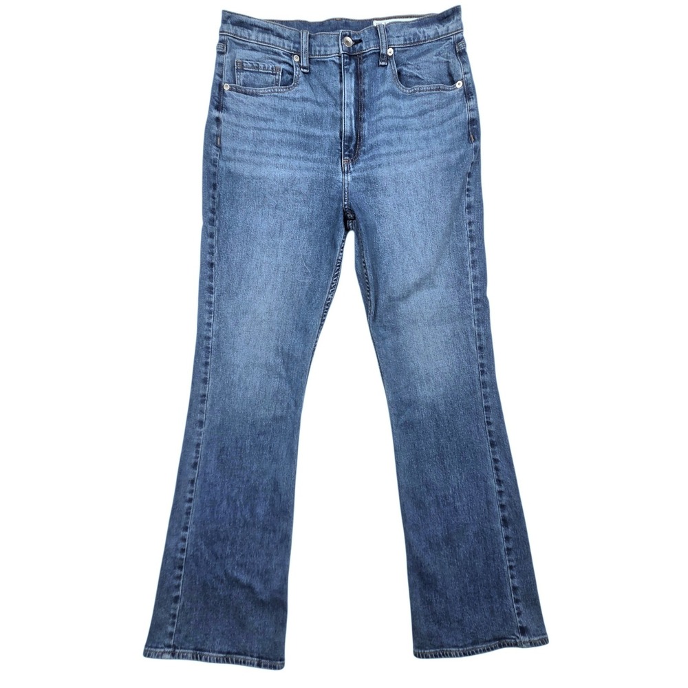 Rag & Bone Piper Bootcut Jeans Women 30 Blue Mid Rise Wide Leg Allie RJ7125F10AL
